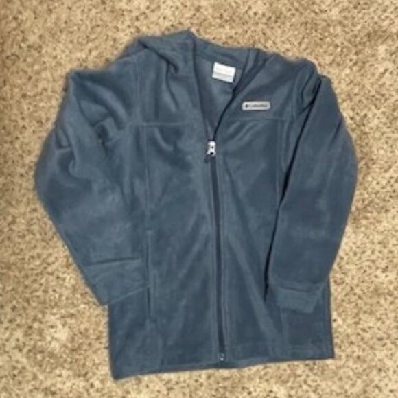 Columbia Light Blue Fleece Full Zip Jacket – M - Picture 3 of 5